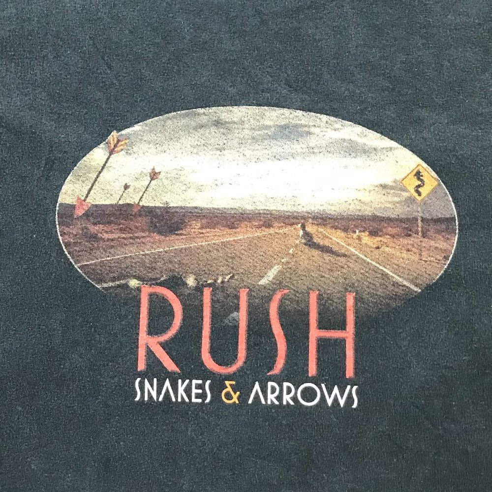 Rush Snakes and Arrows Official Merch 2008 4XL